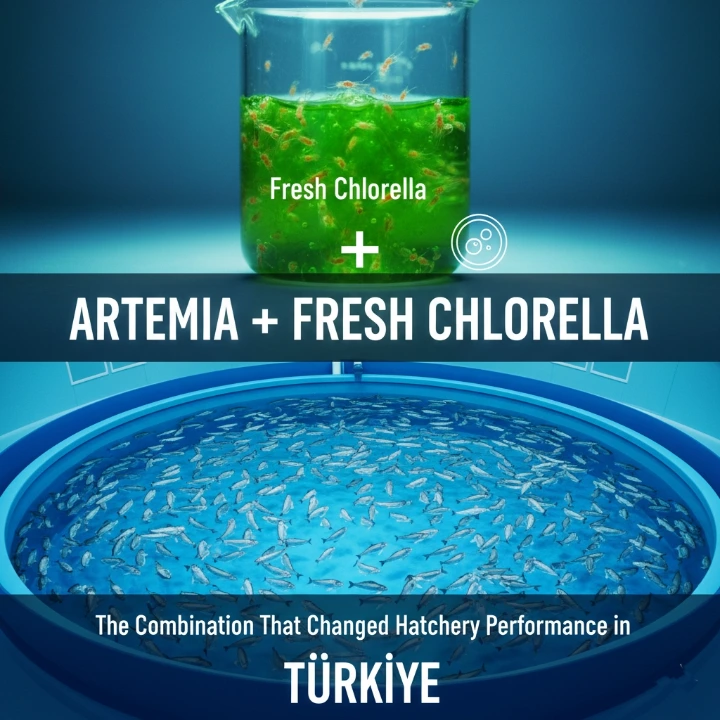 artemia + super fresh Chlorella
